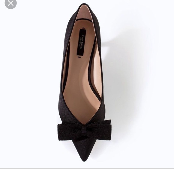 Zara Shoes - Zara bow kitten heel